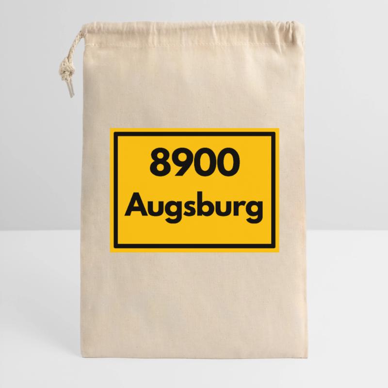OLD POSTCODE POSTCODE RETRO 8900 AUGSBURG Gift Bag 30 x 45 cm