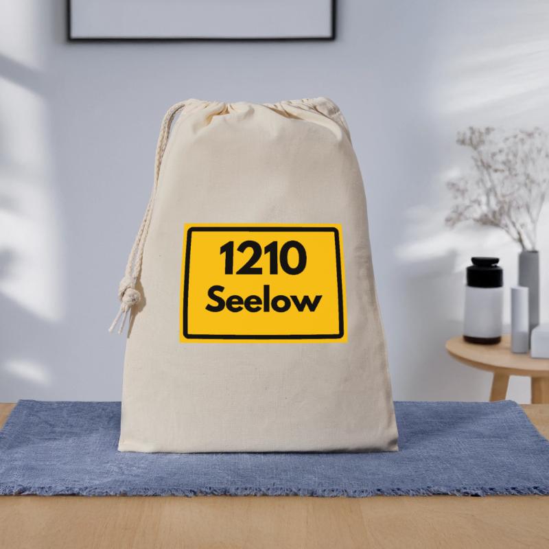 OLD POSTCODE POSTCODE RETRO 1210 SEELOW HEIMAT Gift Bag 30 x 45 cm