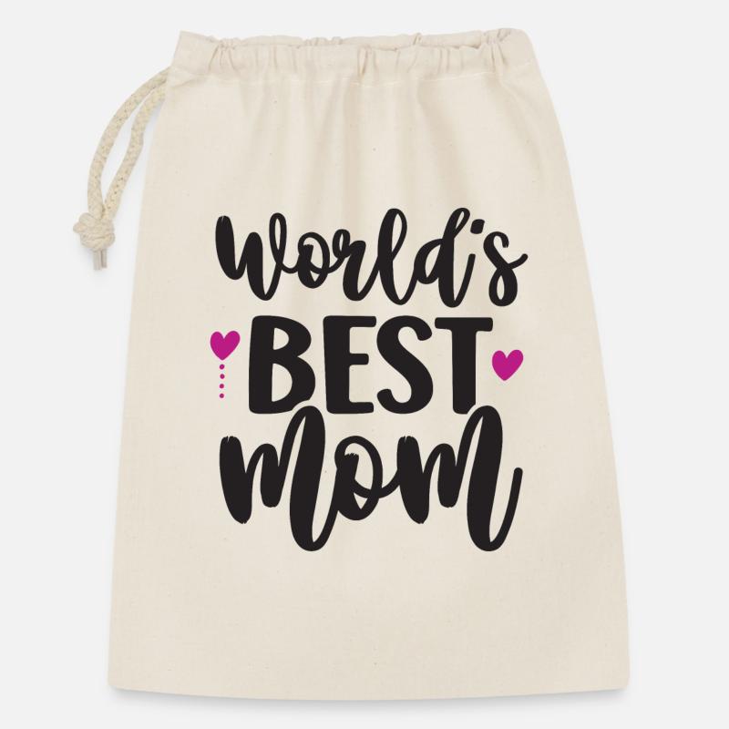 Die beste Mutter der Welt - Geschenkbeutel aus Baumwolle (30 x 45 cm) - Natur