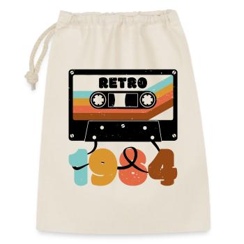 Design de cassette multicolore inspiré des années 1980 - Sac cadeau 30 x 45 cm - nature - Devant