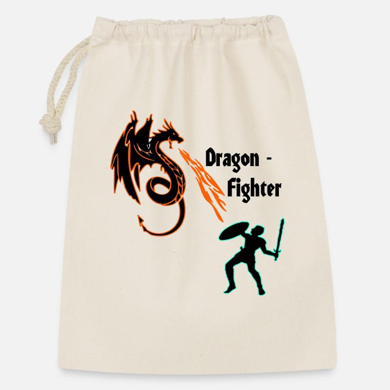 Dragon Fighter - Sac cadeau 30 x 45 cm - nature