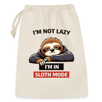 Sloth Mode: Not Lazy Graphic Tee - Gift Bag 30 x 45 cm - nature - Front