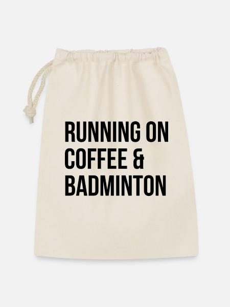 Badminton Badminton Badminton - Geschenkbeutel aus Baumwolle (30 x 45 cm) - Natur