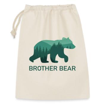 Frère Ours Frère Forêt d’Ours Nature - Sac cadeau 30 x 45 cm - nature - Devant