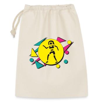 danseur des années 80 - Sac cadeau 30 x 45 cm - nature - Devant