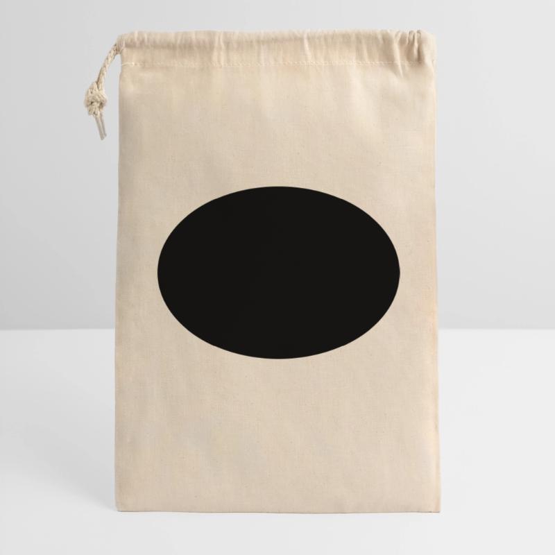 Ellipse oder Oval Geschenkbeutel aus Baumwolle (30 x 45 cm)
