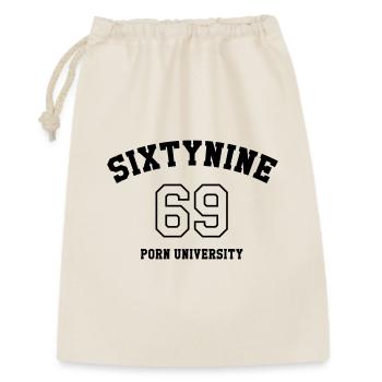 69 Porn University - Geschenkbeutel aus Baumwolle (30 x 45 cm) - Natur - Vorne