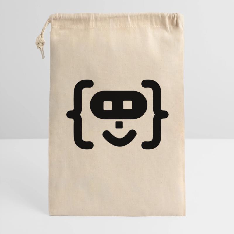 Hacker-Programmierer-Code-Logo Geschenkbeutel aus Baumwolle (30 x 45 cm)