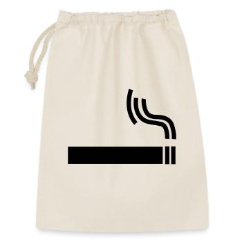 Zigarette Cigarette raucherpause - Geschenkbeutel aus Baumwolle (30 x 45 cm) - Natur - Vorne