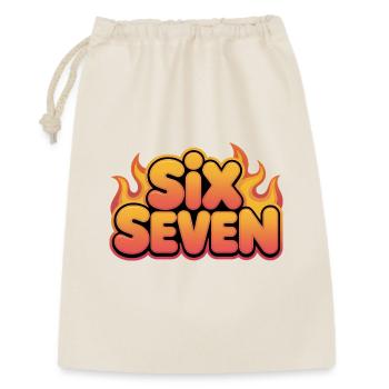 Six Seven 67 - Mèmes Drôles de la Gen Alpha - Sac cadeau 30 x 45 cm - nature - Devant