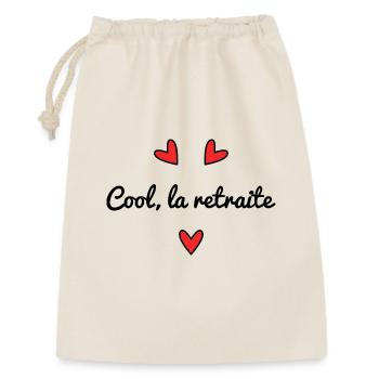 COOL LA RETRAITE - Sac cadeau 30 x 45 cm - nature - Devant