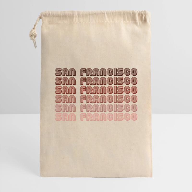 San Francisco Grid Gradient Pattern Gift Bag 30 x 45 cm