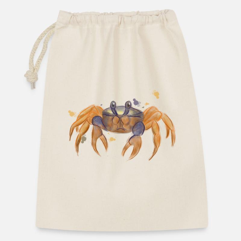 Cute crab illustration sketch drawing - Gift Bag 30 x 45 cm - nature