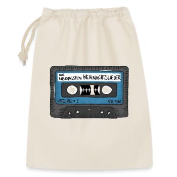 Retro Tape - die nervigsten Weihnachtslieder 90min - Geschenkbeutel aus Baumwolle (30 x 45 cm) - Natur - Vorne