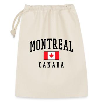 Montreal Canada Design with Maple Leaf Motif - Gift Bag 30 x 45 cm - nature - Front