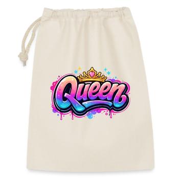 Queen Graffiti Crown Design - Gift Bag 30 x 45 cm - nature - Front