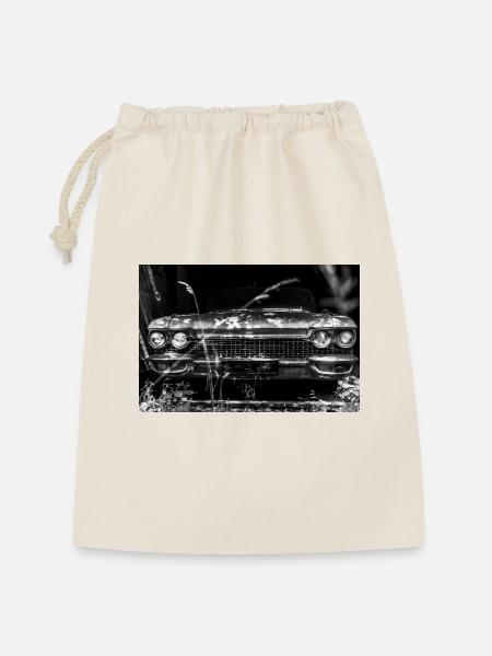 Cadillac Oldtimer - Geschenkbeutel aus Baumwolle (30 x 45 cm) - Natur