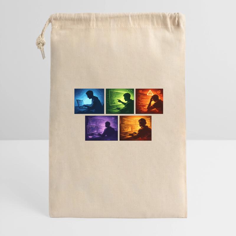 Multi-Screen Code Shadow Gift Bag 30 x 45 cm