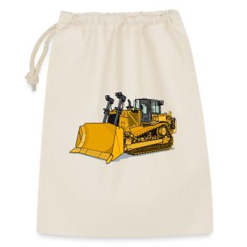 Planierraupe, Bulldozer - Geschenkbeutel aus Baumwolle (30 x 45 cm) - Natur - Vorne