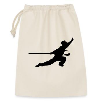 Taichi Qiong Kung Fu - Geschenkbeutel aus Baumwolle (30 x 45 cm) - Natur - Vorne