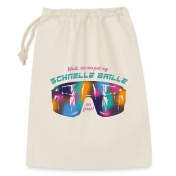 Mode lunettes rapides - Sac cadeau 30 x 45 cm - nature - Devant