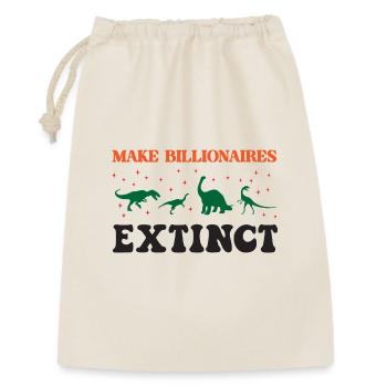 Milliardäre aussterben lassen - Geschenkbeutel aus Baumwolle (30 x 45 cm) - Natur - Vorne