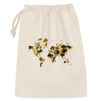 Carte du monde : Motif animal - Sac cadeau 30 x 45 cm - nature - Devant