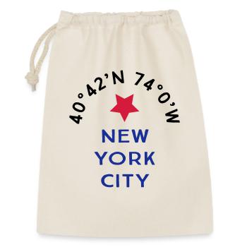 New York City - Geschenkbeutel aus Baumwolle (30 x 45 cm) - Natur - Vorne