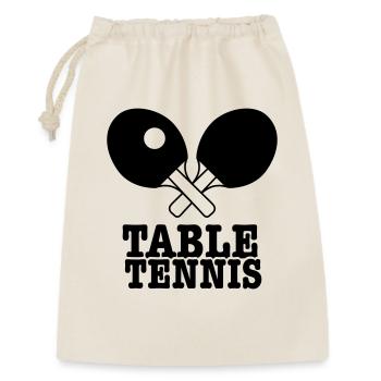 tennis de table - Sac cadeau 30 x 45 cm - nature - Devant