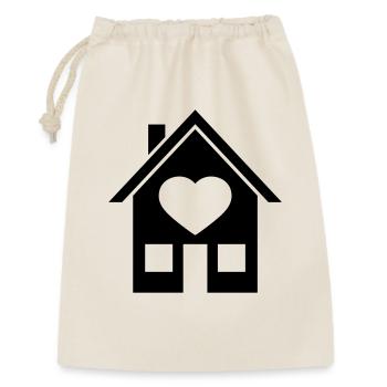 home house heart symbol love building where build - Gift Bag 30 x 45 cm - nature - Front