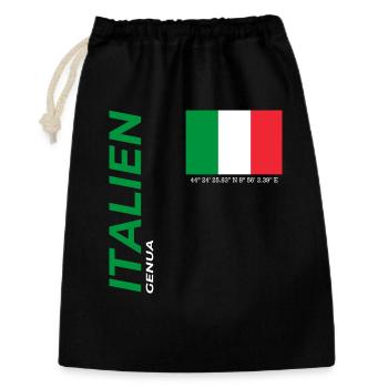 Gênes - Sac cadeau 30 x 45 cm - noir - Devant