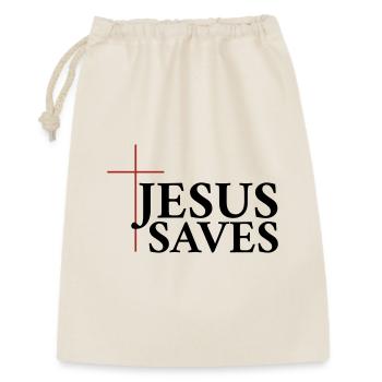 Jésus sauve - Sac cadeau 30 x 45 cm - nature - Devant