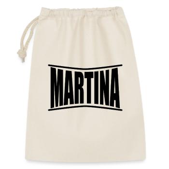 t-shirt avec le nom Martina t-shirt idée cadeau - Sac cadeau 30 x 45 cm - nature - Devant
