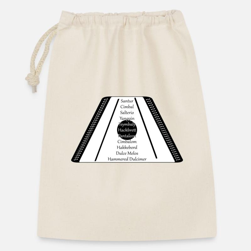 Dulcimer noir n blanc - Sac cadeau 30 x 45 cm - nature