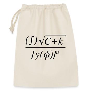 Math equation f*ck you - Gift Bag 30 x 45 cm - nature - Front