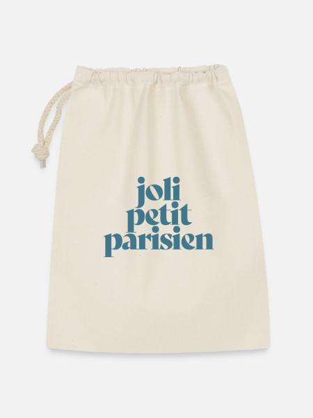 HÜBSCHE KLEINE PARISERIN - Geschenkbeutel aus Baumwolle (30 x 45 cm) - Natur