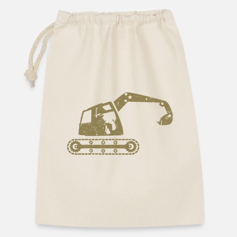Bagger Baggerfahrer Baugeräteführer – - Geschenkbeutel aus Baumwolle (30 x 45 cm) - Natur
