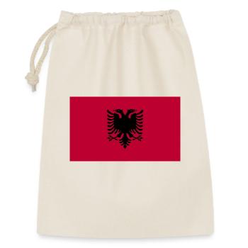 Albanien National Flagge - Geschenkbeutel aus Baumwolle (30 x 45 cm) - Natur - Vorne