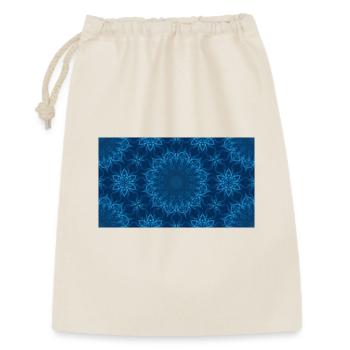 Blue Ocean Mandala Pattern – Abstract Water Kaleid - Gift Bag 30 x 45 cm - nature - Front
