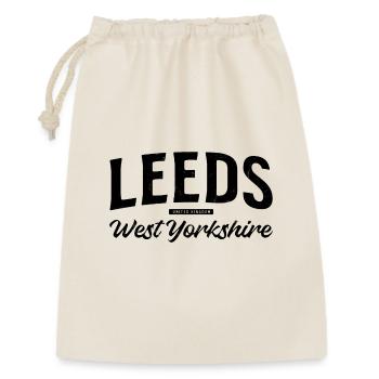 Leeds West Yorkshire United Kingdom Schriftzug - Geschenkbeutel aus Baumwolle (30 x 45 cm) - Natur - Vorne