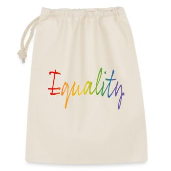 L’égalité arc-en-ciel | LGBT lgbtqi queer - Sac cadeau 30 x 45 cm - nature - Devant