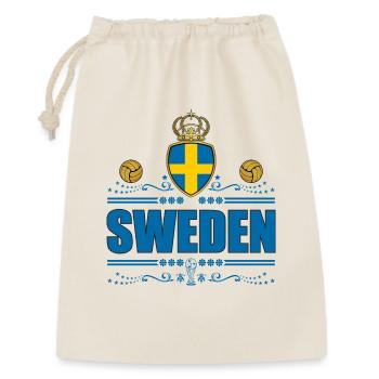 SCHWEDEN - Geschenkbeutel aus Baumwolle (30 x 45 cm) - Natur - Vorne