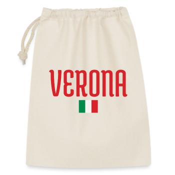 Flagge Verona-Italien - Geschenkbeutel aus Baumwolle (30 x 45 cm) - Natur - Vorne
