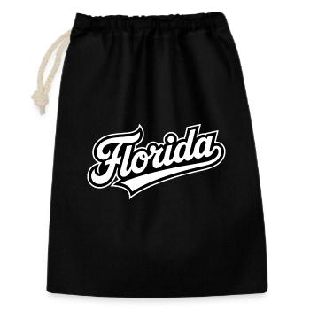 Florida - Souvenir USA State Design - Geschenkbeutel aus Baumwolle (30 x 45 cm) - Schwarz - Vorne