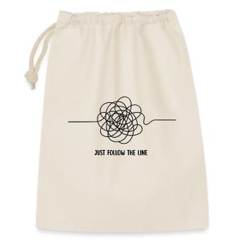 JUST FOLLOW THE LINE - Gift Bag 30 x 45 cm - nature - Front