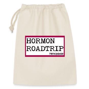 MENOPAUSE HORMONE WECHSELJAHRE - Geschenkbeutel aus Baumwolle (30 x 45 cm) - Natur - Vorne