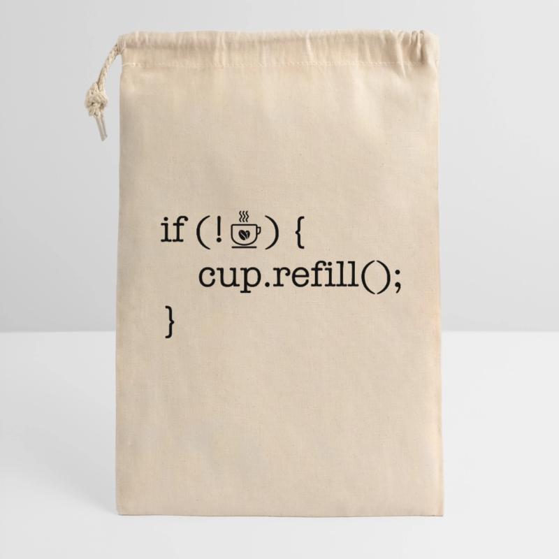 Coffee code software developer humor Gift Bag 30 x 45 cm