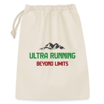 Ultra Running - Jenseits der Grenzen - Geschenkbeutel aus Baumwolle (30 x 45 cm) - Natur - Vorne