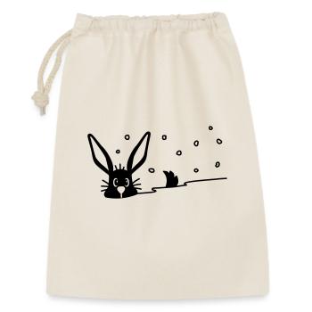 Cute bunny in the snow - Gift Bag 30 x 45 cm - nature - Front