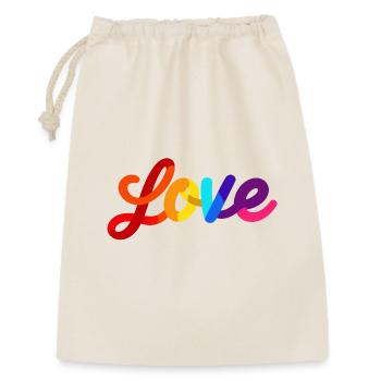 Colorful Love Lettering Design - Gift Bag 30 x 45 cm - nature - Front